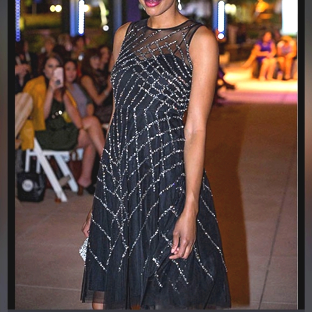 Aiden Mattox Sequin Gown